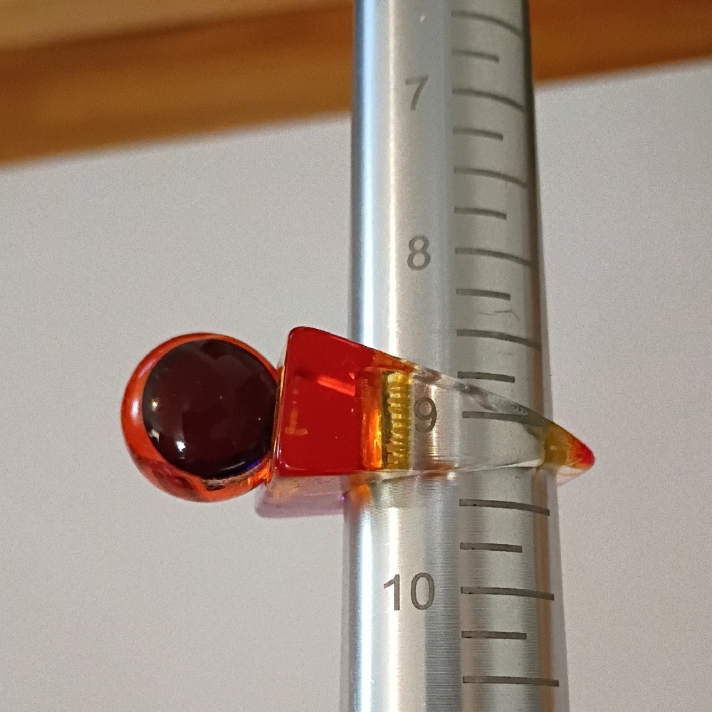 Vibrant Multicolor Resin Ring - image 4